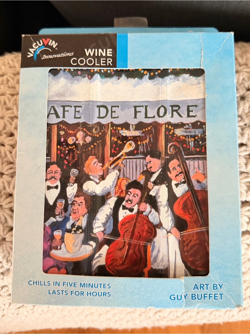 Gel wine bottle chiller in original box.